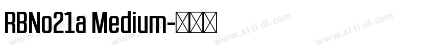 RBNo21a Medium字体转换